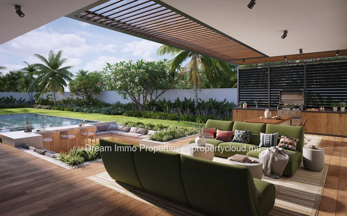 Prestigious 4-bedroom villa with beach access & hotel services in Trou aux Biches – Mauritius
