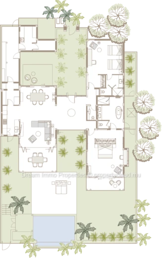 Spacious 4-Bedroom Beachfront Villa With 5*-Hotel Access Close To Blue Bay – Mauritius