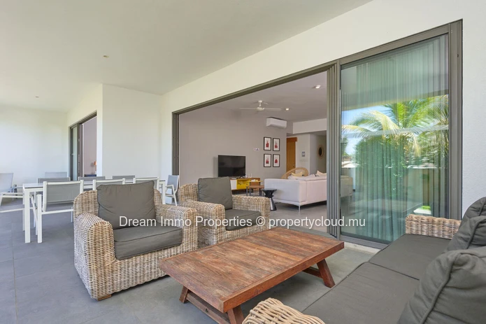 Élégant Appartement 3 Chambres Meublé Avec Accès Hotel À Grand Gaube - Ile Maurice