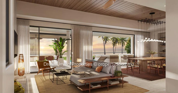 Unique ! Beachfront Villa With Lagoon View, Morne & 5* Hotel Access In The West - Mauritius