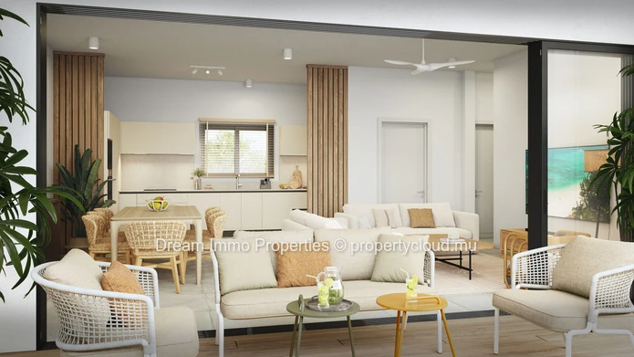 Splendid Sea View Residence Just 2 Minutes from the Beach in Pointe aux Canonniers – Mauritius