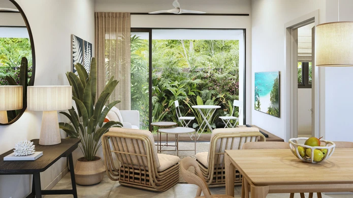 Splendid Sea View Residence Just 2 Minutes from the Beach in Pointe aux Canonniers – Mauritius