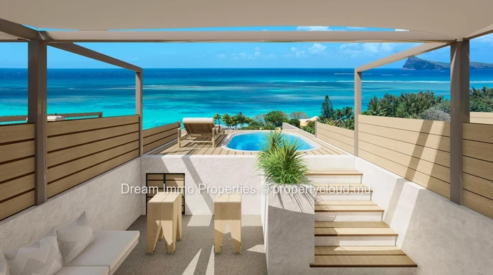 Stunning Sea View! 2 Bedroom Apartments With Private Pool In Pereybere – Mauritius