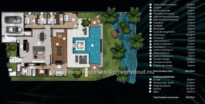 Luxueuses Villas De 3 Chambres A 50 M De La Mer Au Nord De L’Ile Maurice