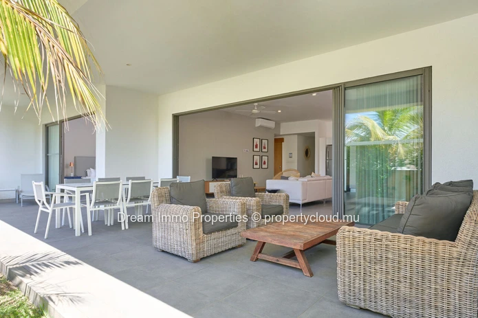Élégant Appartement 3 Chambres Meublé Avec Accès Hotel À Grand Gaube - Ile Maurice