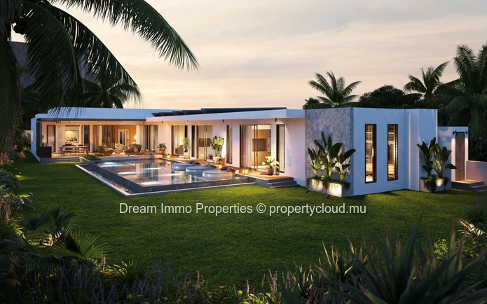 Prestigious 4-bedroom villa with beach access & hotel services in Trou aux Biches – Mauritius
