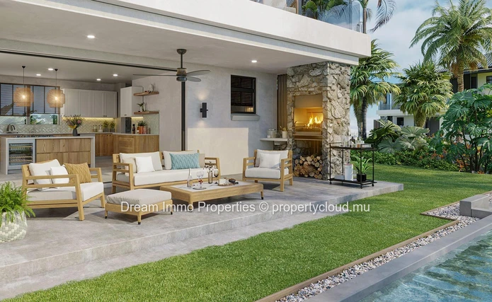 Villas De Standing Avec Piscine Privée Proche Mer & Golf A Flic En Flac – Ile Maurice
