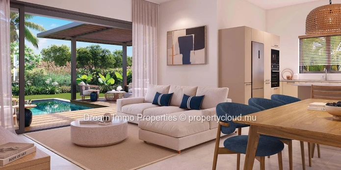Beautiful Modern 3-Bedroom Villas In A Residence With Access To The Beach, Golf Course & Hotel – Mauritius