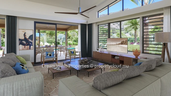 Grande Villa 4Ch Dans Un Resort Avec Sublime Vue Montagne A Tamarin - Ile Maurice