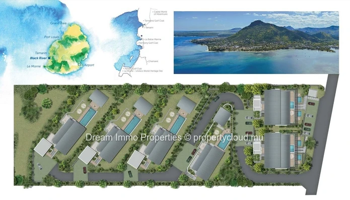 Somptuous Villas With Panoramic Sea & Morne Views In Black River – Mauritius