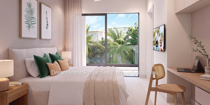 Beautiful Modern 3-Bedroom Villas In A Residence With Access To The Beach, Golf Course & Hotel – Mauritius