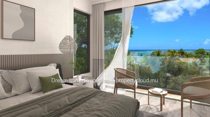 Stunning Sea View! 2 Bedroom Apartments With Private Pool In Pereybere – Mauritius