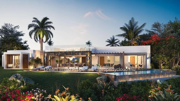 Luxueuse Villa Vue Mer & Montagne Dans Les Hauteurs De Domaine Palmyre A Riviere Noire – Ile Maurice